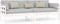vidaXL - Slaapbank - massief - grenenhout - wit - 80x200 - cm