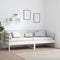 vidaXL - Slaapbank - massief - grenenhout - wit - 80x200 - cm