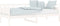 vidaXL - Slaapbank - massief - grenenhout - wit - 80x200 - cm