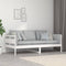 vidaXL - Slaapbank - massief - grenenhout - wit - 90x190 - cm