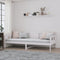 vidaXL - Slaapbank - massief - grenenhout - wit - 90x190 - cm