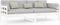 vidaXL - Slaapbank - massief - grenenhout - wit - 90x190 - cm