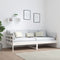 vidaXL - Slaapbank - massief - grenenhout - wit - 90x190 - cm