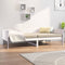 vidaXL - Slaapbank - massief - grenenhout - wit - 90x190 - cm
