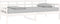 vidaXL - Slaapbank - massief - grenenhout - wit - 90x190 - cm