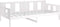 vidaXL - Slaapbank - massief - grenenhout - wit - 90x190 - cm