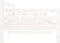 vidaXL - Slaapbank - massief - grenenhout - wit - 90x190 - cm