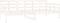 vidaXL - Slaapbank - massief - grenenhout - wit - 90x200 - cm