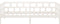 vidaXL - Slaapbank - massief - grenenhout - wit - 90x200 - cm