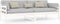 vidaXL - Slaapbank - massief - grenenhout - wit - 90x200 - cm