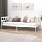 vidaXL - Slaapbank - massief - grenenhout - wit - 90x200 - cm