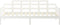 vidaXL - Slaapbank - massief - grenenhout - wit - 90x200 - cm