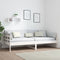 vidaXL - Slaapbank - massief - grenenhout - wit - 90x200 - cm