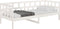 vidaXL - Slaapbank - massief - grenenhout - wit - 90x200 - cm