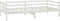 vidaXL - Slaapbank - massief - grenenhout - wit - 90x200 - cm