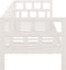 vidaXL - Slaapbank - massief - grenenhout - wit - 90x200 - cm