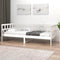 vidaXL - Slaapbank - massief - grenenhout - wit - 90x200 - cm