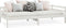 vidaXL - Slaapbank - massief - grenenhout - wit - 90x200 - cm