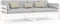 vidaXL - Slaapbank - massief - grenenhout - wit - 90x200 - cm