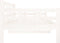 vidaXL - Slaapbank - massief - grenenhout - wit - 90x200 - cm