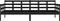 vidaXL - Slaapbank - massief - grenenhout - zwart - 80x200 - cm