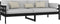 vidaXL - Slaapbank - massief - grenenhout - zwart - 80x200 - cm