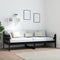 vidaXL - Slaapbank - massief - grenenhout - zwart - 80x200 - cm
