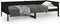 vidaXL - Slaapbank - massief - grenenhout - zwart - 90x190 - cm