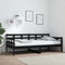 vidaXL - Slaapbank - massief - grenenhout - zwart - 90x190 - cm
