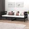 vidaXL - Slaapbank - massief - grenenhout - zwart - 90x190 - cm