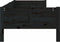 vidaXL - Slaapbank - massief - grenenhout - zwart - 90x190 - cm
