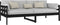 vidaXL - Slaapbank - massief - grenenhout - zwart - 90x190 - cm