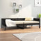 vidaXL - Slaapbank - massief - grenenhout - zwart - 90x190 - cm