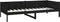 vidaXL - Slaapbank - massief - grenenhout - zwart - 90x190 - cm