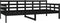 vidaXL - Slaapbank - massief - grenenhout - zwart - 90x200 - cm