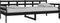 vidaXL - Slaapbank - massief - grenenhout - zwart - 90x200 - cm
