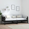 vidaXL - Slaapbank - massief - grenenhout - zwart - 90x200 - cm