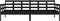 vidaXL - Slaapbank - massief - grenenhout - zwart - 90x200 - cm