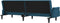 vidaXL - Slaapbank - met - armleuningen - fluweel - blauw