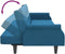 vidaXL - Slaapbank - met - armleuningen - fluweel - blauw