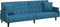 vidaXL - Slaapbank - met - armleuningen - fluweel - blauw