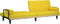 vidaXL - Slaapbank - met - armleuningen - stof - geel