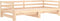 vidaXL - Slaapbank - met - onderschuifbed - 80x200 - cm - massief - grenenhout