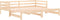 vidaXL - Slaapbank - met - onderschuifbed - 80x200 - cm - massief - grenenhout