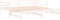 vidaXL - Slaapbank - met - onderschuifbed - 80x200 - cm - massief - grenenhout - wit