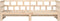 vidaXL - Slaapbank - met - onderschuifbed - 80x200 - cm - massief - grenenhout