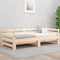 vidaXL - Slaapbank - met - onderschuifbed - 80x200 - cm - massief - grenenhout