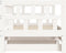 vidaXL - Slaapbank - met - onderschuifbed - 80x200 - cm - massief - grenenhout - wit