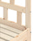 vidaXL - Slaapbank - met - onderschuifbed - 80x200 - cm - massief - grenenhout