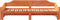 vidaXL - Slaapbank - met - onderschuifbed - 80x200 - cm - massief - grenenhout